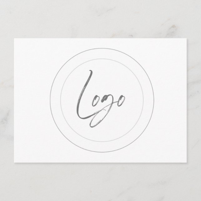 Redigerbara logotyp-kort tilläggskort (Framsida)