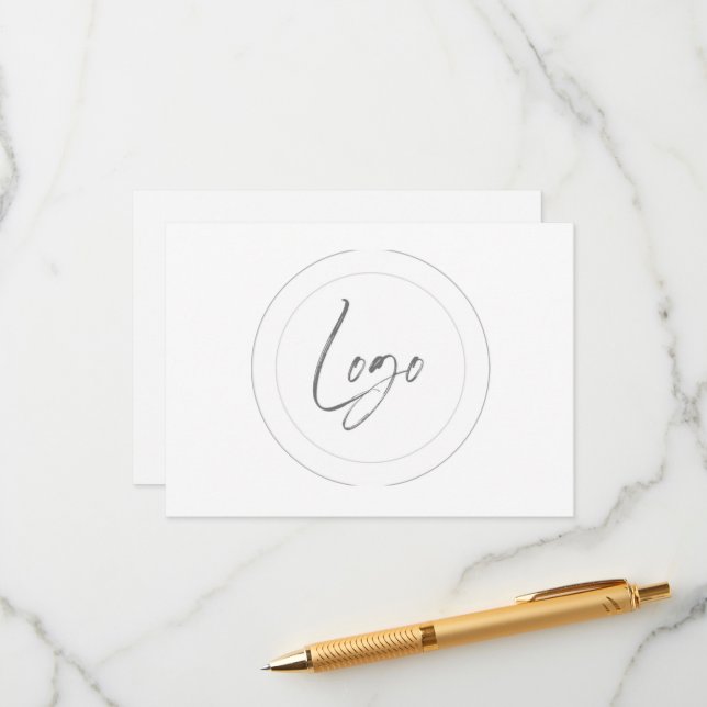 Redigerbara referenskort för logotyp tilläggskort (Fram/Back In Situ)