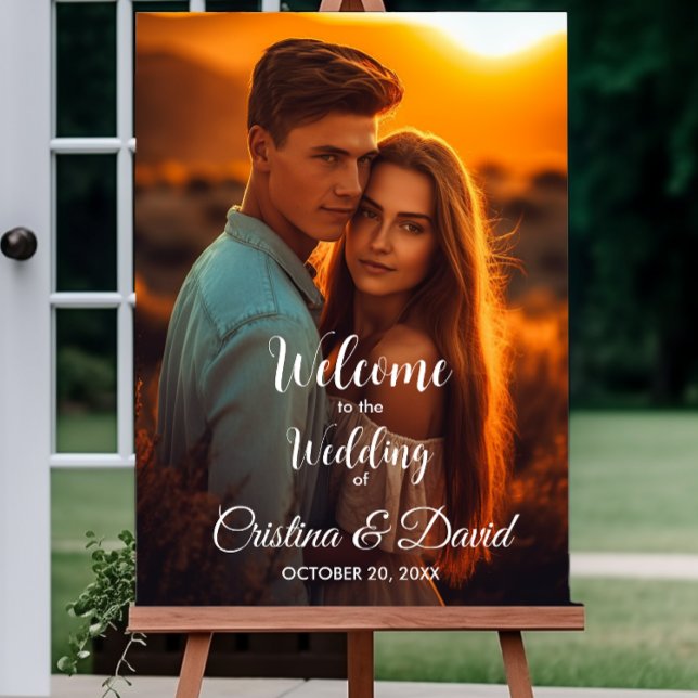 Redigerbara textfärger Modern välkomstskylt för br Poster (Skapare uppladdad)