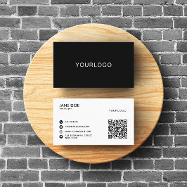 Redigerbara unika Affärskort med QR-kod Visitkort