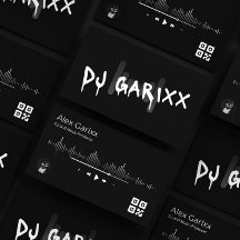 Redigerbart Affärskort DJ Music Producer