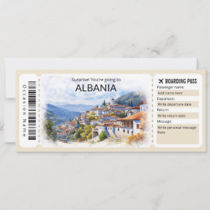 Redigerbart Albanien Flygplan biljett, Albanien Re Inbjudningar