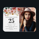 Redigerbart åldersfoto för blommigt med ogynnsamma magnet<br><div class="desc">Rosa chic party- för blommigt med låga vattenfärger. Redigera åldern till kostym i tillfälle. Snygg elegant,  modernt party-tema.</div>