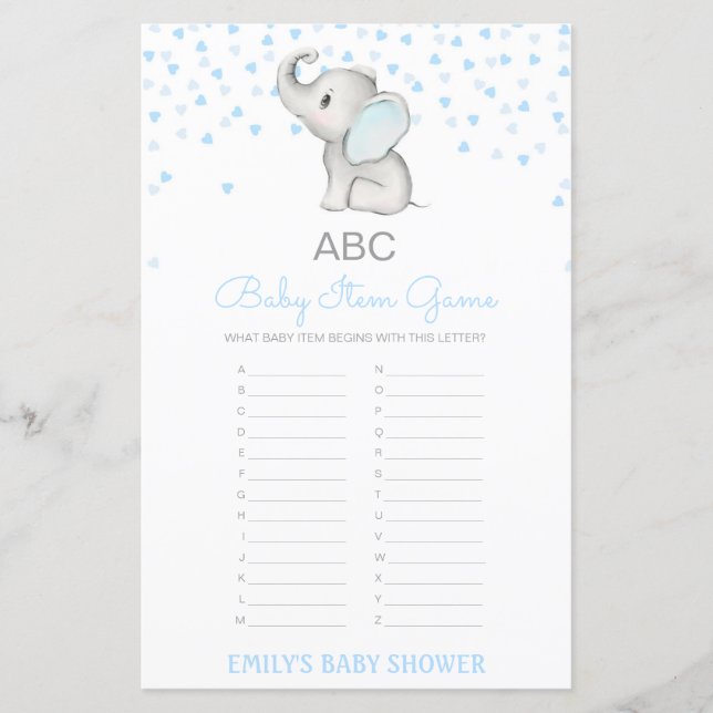 Redigerbart Alphabet Baby-objekt babyvisningsspel (Framsida)