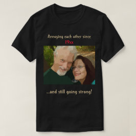 Redigerbart annonsfoto för varannan årsdag t shirt