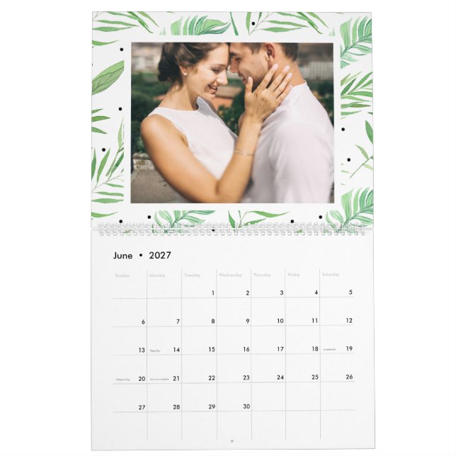 Redigerbart årsfoto för Tropical Lövs Kalender (Jun 2027)