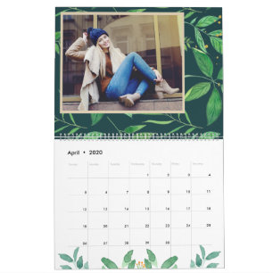 Redigerbart årsfoto för Tropical Lövs Kalender