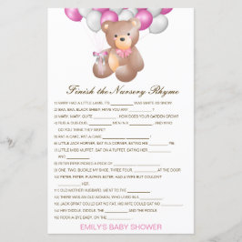 Redigerbart Avsluta Nursery Rhyme med svar