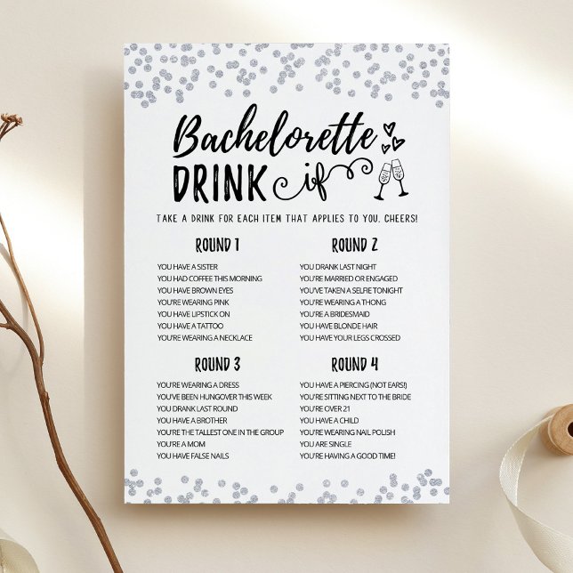 Redigerbart Bachelorette DRINK OM Hen Party-spelko Inbjudningar (Skapare uppladdad)