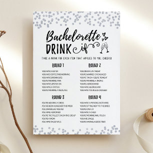 Redigerbart Bachelorette DRINK OM Hen Party-spelko Inbjudningar