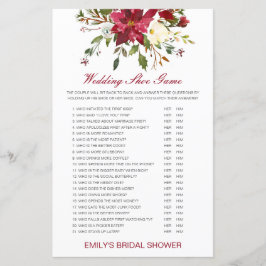 Redigerbart bröllopssko spel Bröllopsdusch spel