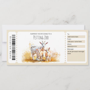 Redigerbart certifikat för ZOO-gåva Inbjudningar