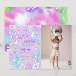 Redigerbart Dance Birthday Photo Inbjudningar