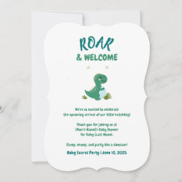Redigerbart Dinosaur Baby Shower ROAR & WELCOME