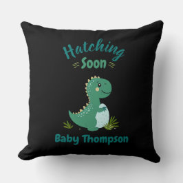 Redigerbart Dinosaur Pojke Shower Hating Soon Kudde