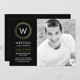 Redigerbart Färg Classic Wand Studenten Card Inbjudningar