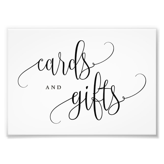 Redigerbart FÄRG och STORLEKT kort och teckensigna Fototryck (Framsidan)