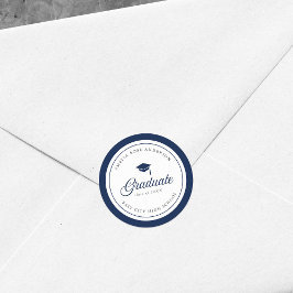 Redigerbart Färg-ritbordsskript Student Runt Klistermärke