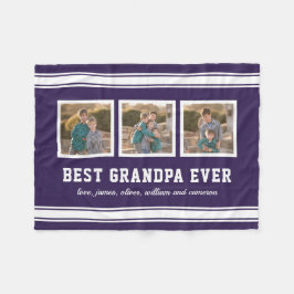 Redigerbart Färg Sporty Best Grandpa någonsin Foto Fleecefilt