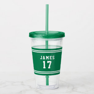 Redigerbart Färg Varsity Namn-nummer Take Away Mugg