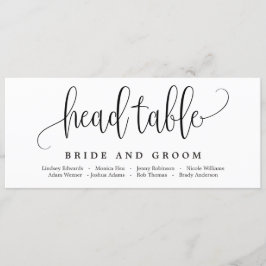 Redigerbart Färg-visitkort för lysande calligrafi Meny