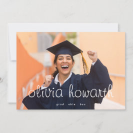 Redigerbart fet skript Grad Student 2-foto Meddelande
