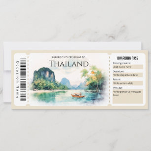 Redigerbart Flygplan-boardingpass Biljett Inbjudningar