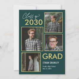 Redigerbart formaterat galleri Färg Studenten Inbjudningar