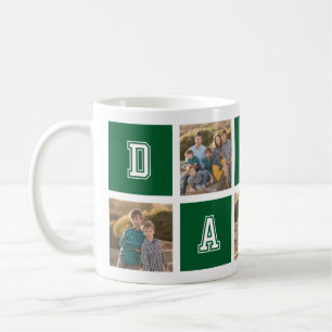 Redigerbart fyrkantigt Färg Varsity Pappa Photo Co Kaffemugg