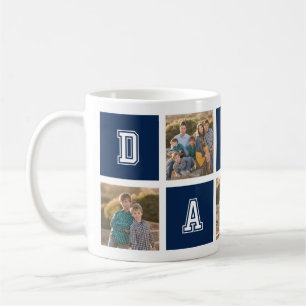 Redigerbart fyrkantigt Färg Varsity Pappa Photo Co Kaffemugg