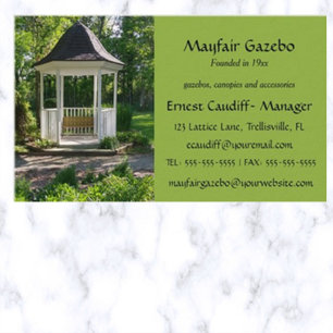 Redigerbart Gazebo Visitkort