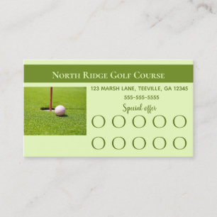 Redigerbart Golf-förmånskort Lojalitetskort
