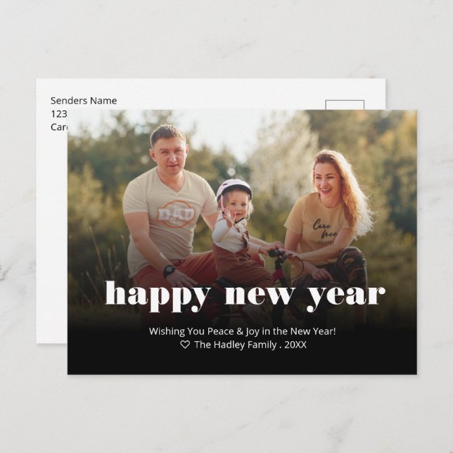 Redigerbart Helgdag-foto Helg Vykort (Fram/baksida)