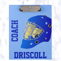 Redigerbart Hockey Coach-Urklipp
