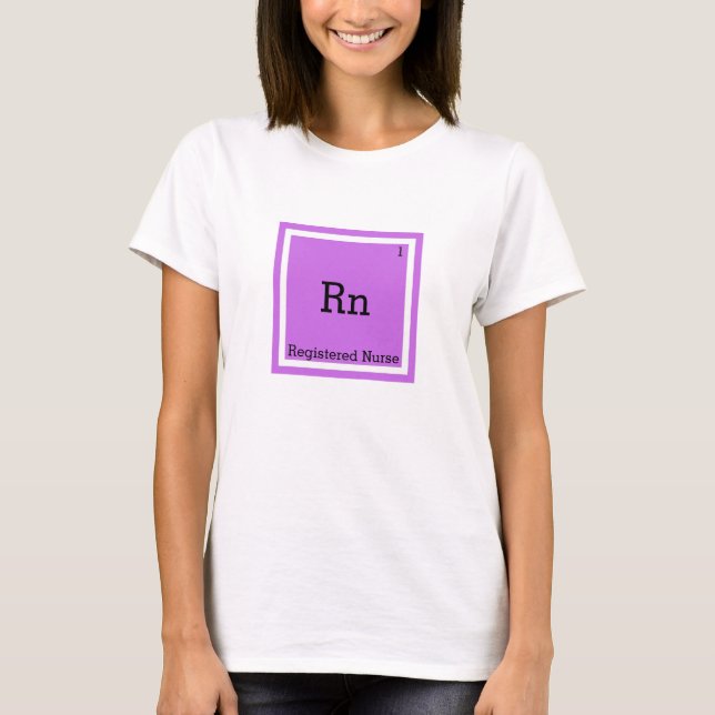 Redigerbart jobbregistrerat sjuksköterska Periodic T Shirt (Framsida)