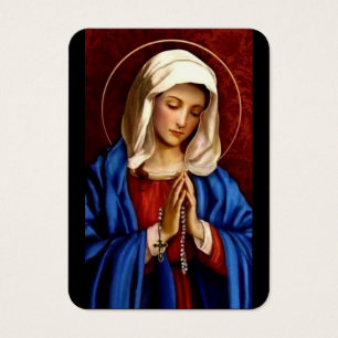 Redigerbart Junggin Mary-katolskt begravningskort Visitkort