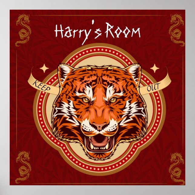 Redigerbart kinesiskt tema poster (Framsidan)