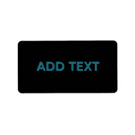 Redigerbart konturerat tecken med skugga adressetikett