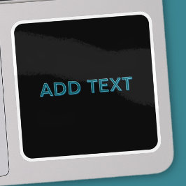 Redigerbart konturerat tecken med skugga klistermärken