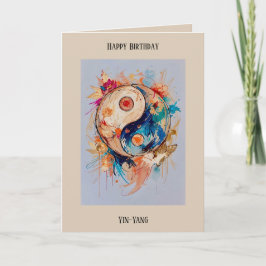 Redigerbart kort för Grattis på födelsedagen abstr