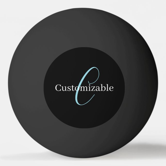 Redigerbart kursivt skript, svart, svart, vitt pingisboll (Framsidan)