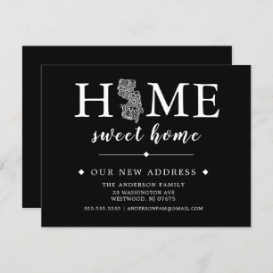 Redigerbart meddelande om Flytta i Färg NEW JERSEY Inbjudningar