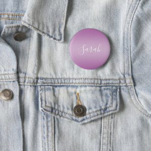 Redigerbart mjukt Mauve Ombre & White Text Script Knapp