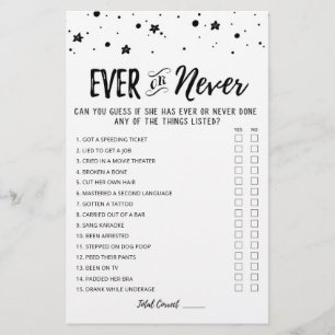 Redigerbart Möhippa, aldrig eller någonsin