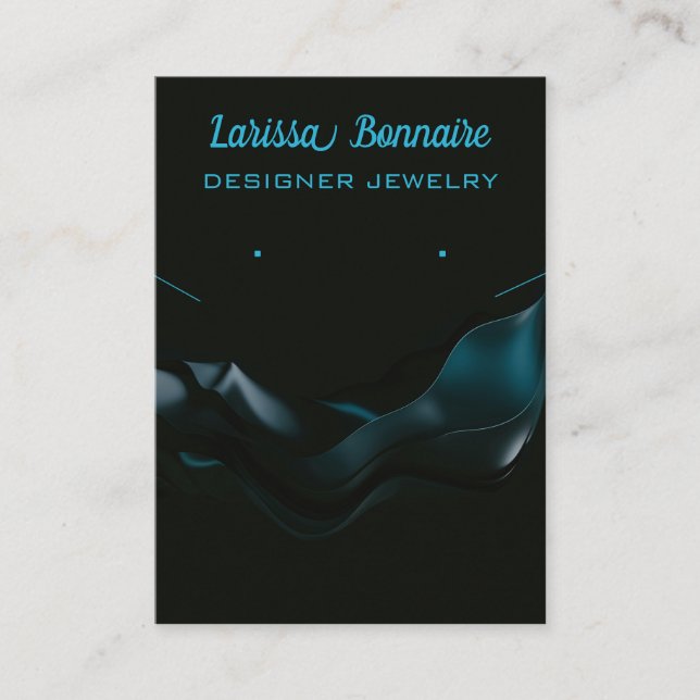 Redigerbart Mörk blått Vinkart judiskt innehavarko Visitkort (Framsida)