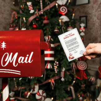 Redigerbart Personligt Julbrev från Tomtefar Julkort