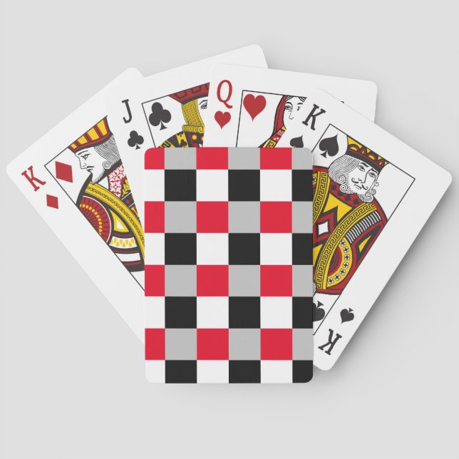 Redigerbart schackbräde mönster casinokort (Baksidan)