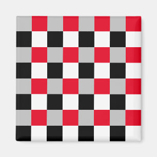 Redigerbart schackbräde mönster magnet
