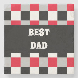 Redigerbart schackbräde mönster stenunderlägg