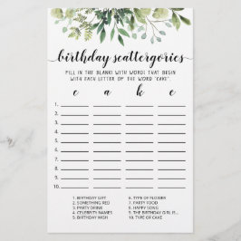 Redigerbart spel för födelsedagskatorier